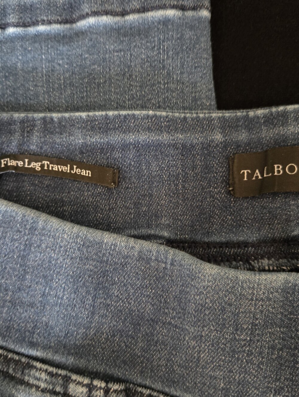 Talbots Flare Leg Travel Jean Women's Pull-On Jeans 1x - Picture 3 of 13